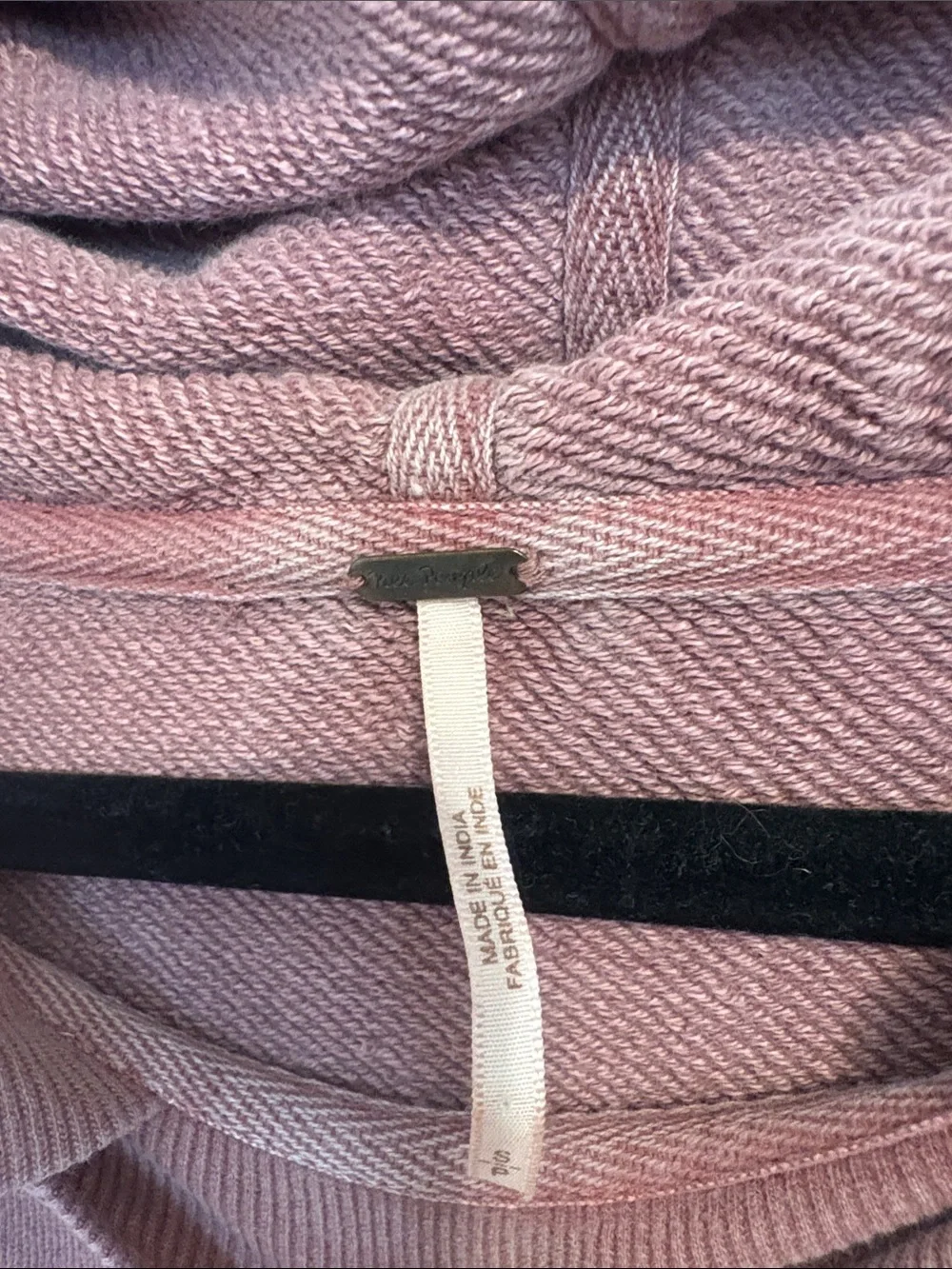 Free People Sweet Streets Dusty Rose Hooded Pullover with Eyelet Skirt